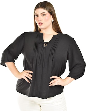 Blusa Roman Fashion manga 3/4 para mujer