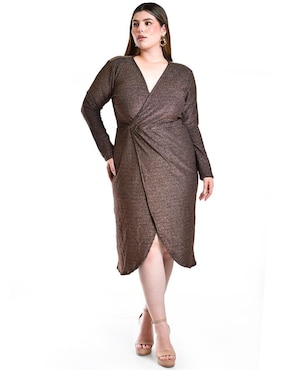 Vestido a la rodilla formal Roman Fashion para mujer