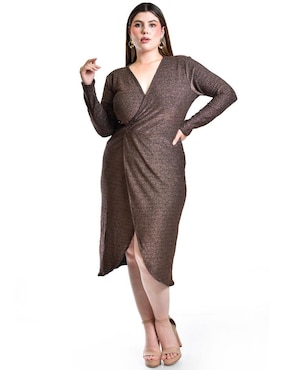 Vestido a la rodilla formal Roman Fashion para mujer