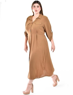 Vestido midi casual Roman Fashion para mujer