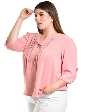 Blusa Roman Fashion manga 3/4 para mujer