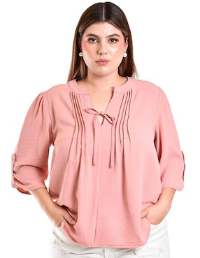 Blusa Roman Fashion manga 3/4 para mujer
