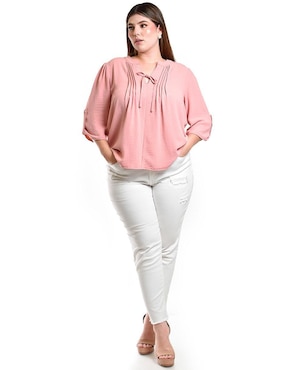 Blusa Roman Fashion manga 3/4 para mujer
