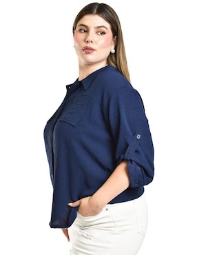 Blusa Roman Fashion manga 3/4 para mujer