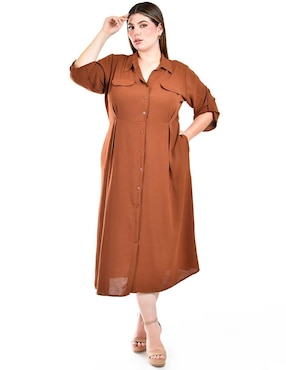 Vestido midi casual Roman Fashion para mujer