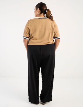 Pants straight Karl Lagerfeld Paris con agujeta para mujer