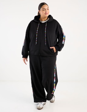 Pants straight Karl Lagerfeld Paris con agujeta para mujer
