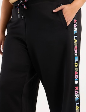 Pants straight Karl Lagerfeld Paris con agujeta para mujer