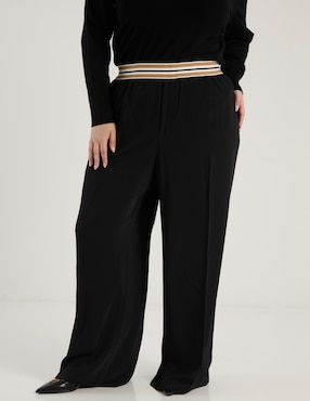 Pantalón easy pant Karl Lagerfeld Paris wide leg para mujer