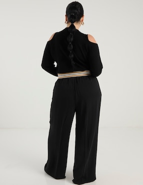 Pantalón easy pant Karl Lagerfeld Paris wide leg para mujer