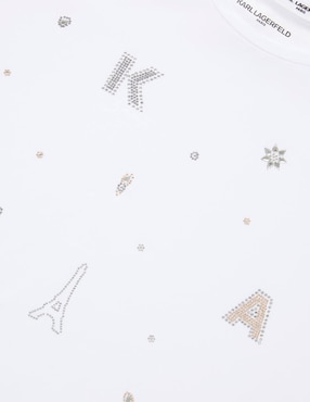 Blusa Karl Lagerfeld Paris manga corta para mujer
