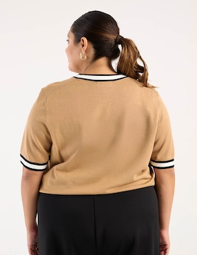 Blusa Karl Lagerfeld Paris manga al codo para mujer