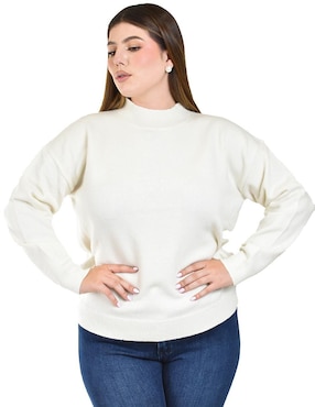 Suéter Roman Fashion cuello redondo para mujer