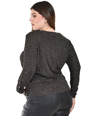 Blusa Roman Fashion manga larga para mujer