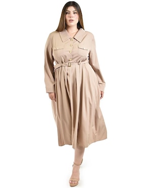 Vestido midi casual Roman fashion para mujer