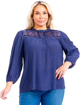 Blusa Roman Fashion manga larga para mujer