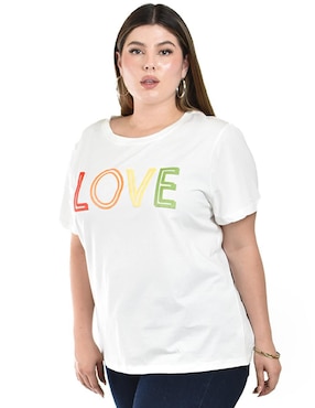 Blusa Roman Fashion manga corta para mujer