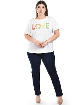 Blusa Roman Fashion manga corta para mujer