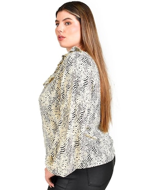Blusa Roman Fashion manga larga para mujer