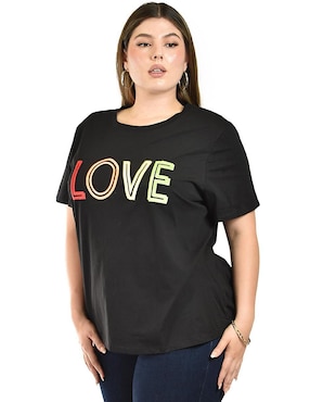 Blusa Roman Fashion manga corta para mujer