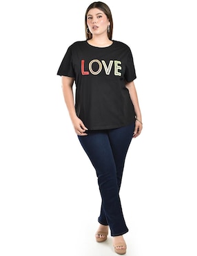 Blusa Roman Fashion manga corta para mujer
