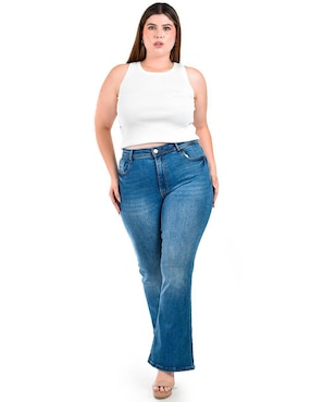 Jeans campana Roman Fashion para mujer