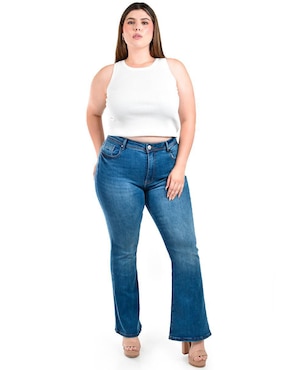 Jeans campana Roman Fashion para mujer