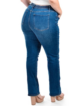 Jeans straight Roman Fashion J-Ch-Zh-0103-Medio para mujer