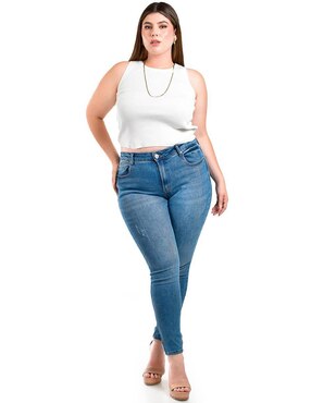 Jeans skinny Roman Fashion J-Ch-Zh-0105-Medio para mujer