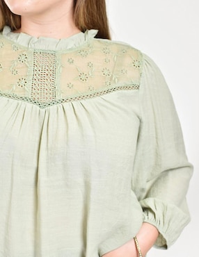 Blusa Roman Fashion manga larga para mujer