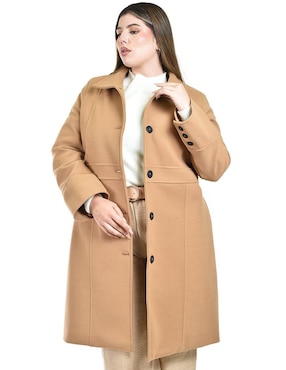 Abrigo Roman Fashion abierto para mujer