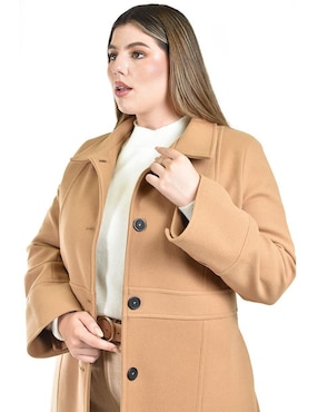 Abrigo Roman Fashion abierto para mujer