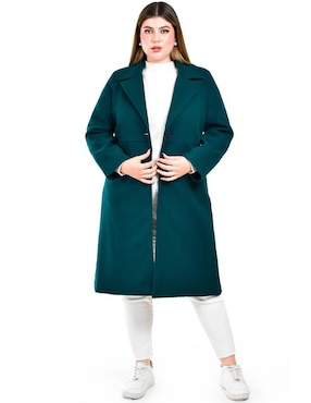 Abrigo Roman Fashion abierto para mujer