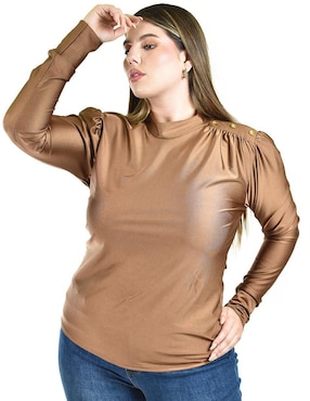 Blusa Roman Fashion manga larga para mujer