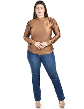 Blusa Roman Fashion manga larga para mujer