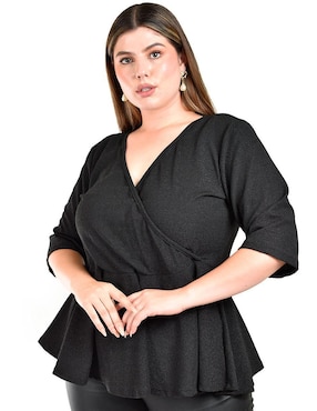 Blusa Roman Fashion manga 3/4 para mujer