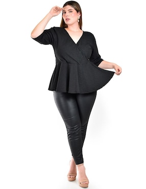 Blusa Roman Fashion manga 3/4 para mujer