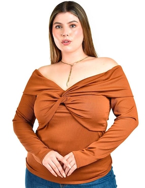 Blusa Roman Fashion manga larga para mujer