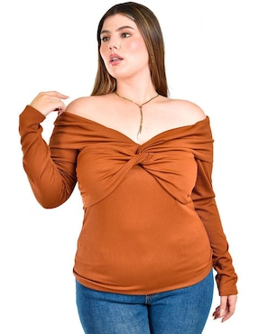 Blusa Roman Fashion manga larga para mujer