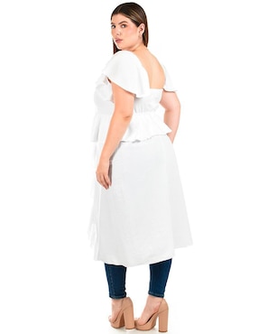Blusa Roman Fashion manga corta para mujer