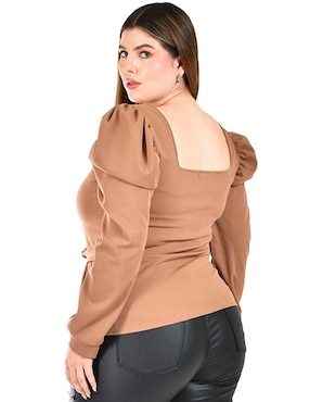 Blusa Roman Fashion manga larga para mujer