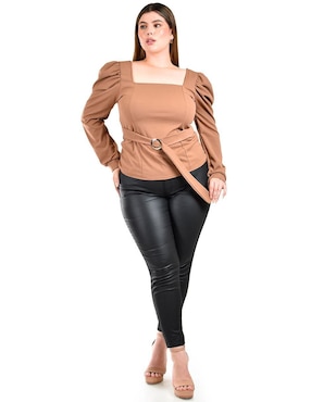 Blusa Roman Fashion manga larga para mujer