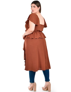 Blusa Roman Fashion manga corta para mujer