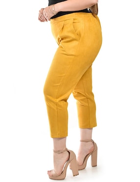 Pantalón capri Roman Fashion slim para mujer