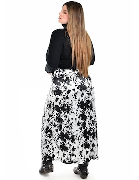 Falda larga Roman Fashion cintura alta