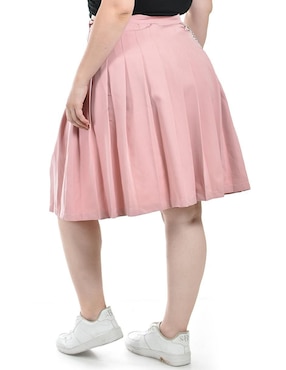 Falda a la rodilla Roman Fashion a la cintura
