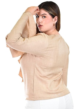 Blusa Roman Fashion manga larga para mujer