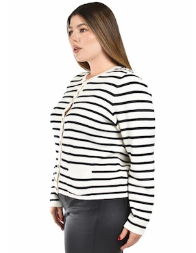 Suéter Roman Fashion cuello redondo para mujer