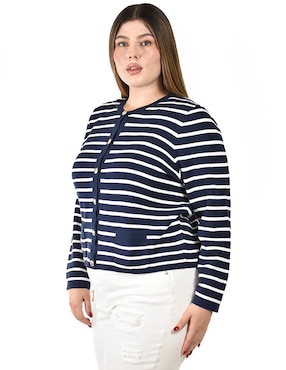 Suéter Roman Fashion cuello redondo para mujer