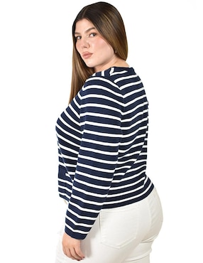 Suéter Roman Fashion cuello redondo para mujer